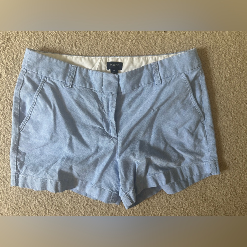 J. Crew 3.5” Classic Chino Blue Shorts
